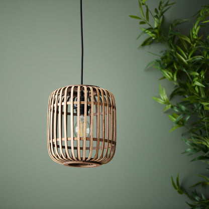 Mathias 1 Pendant Light Natural Bamboo – Natural