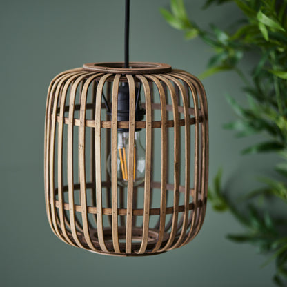 Mathias 1 Pendant Light Natural Bamboo – Natural