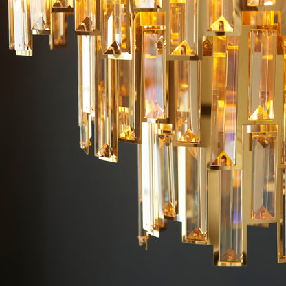 Viviana 12 Pendant Light Gold/Champagne Crystal – Gold