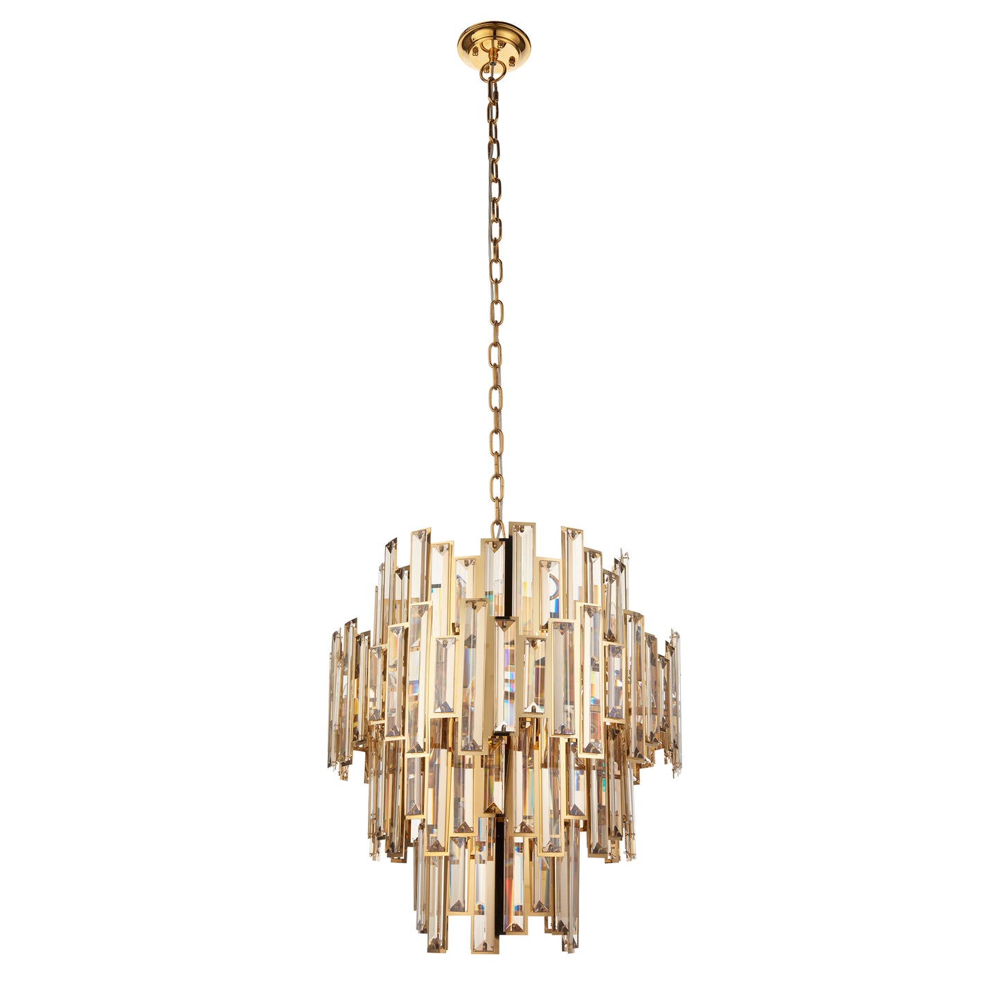 Viviana 12 Pendant Light Gold/Champagne Crystal – Gold