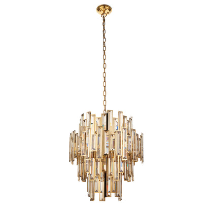Viviana 12 Pendant Light Gold/Champagne Crystal – Gold