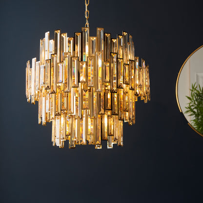 Viviana 15 Pendant Light Gold/Champagne Crystal – Gold