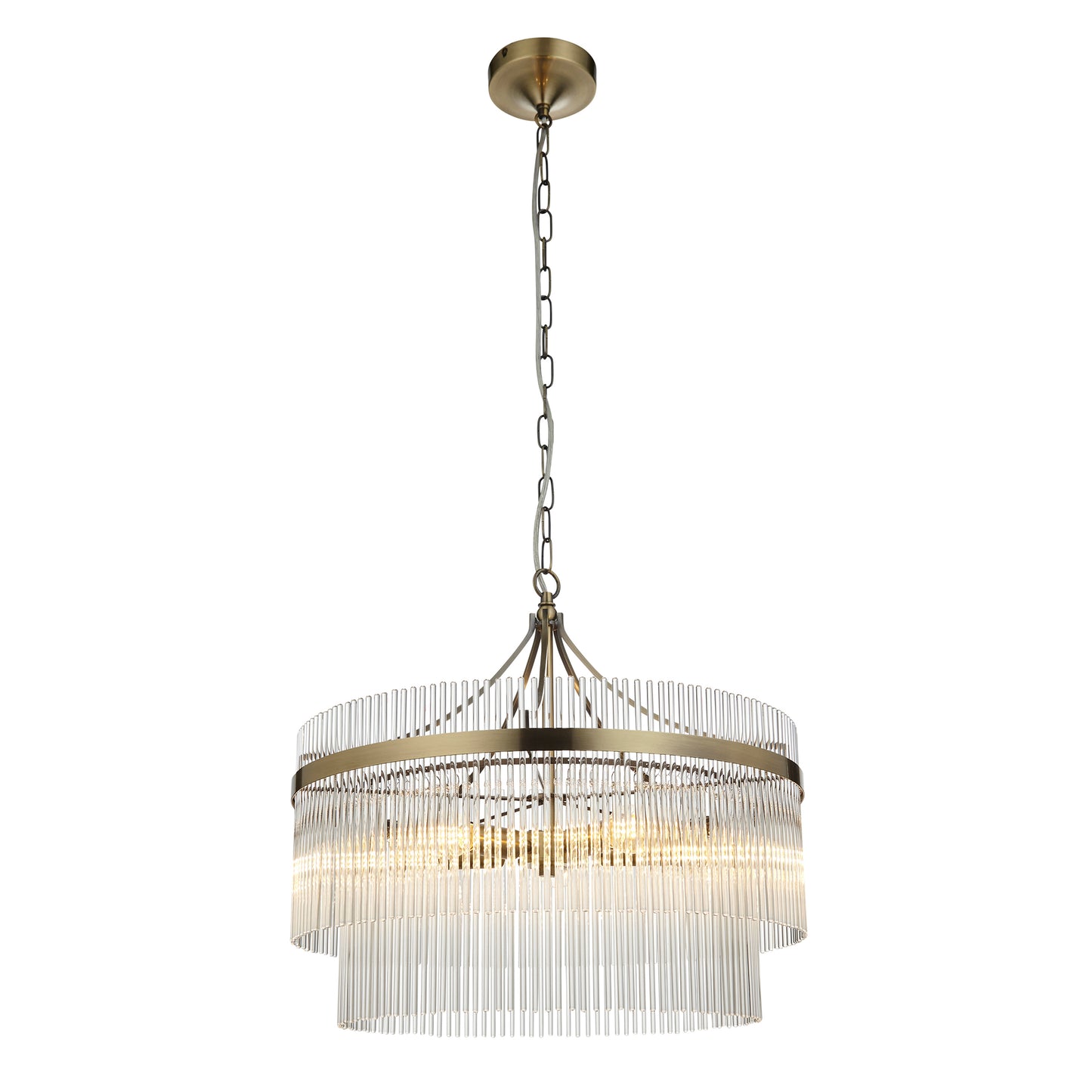Marietta 5 Pendant Light Antique Brass – Brass