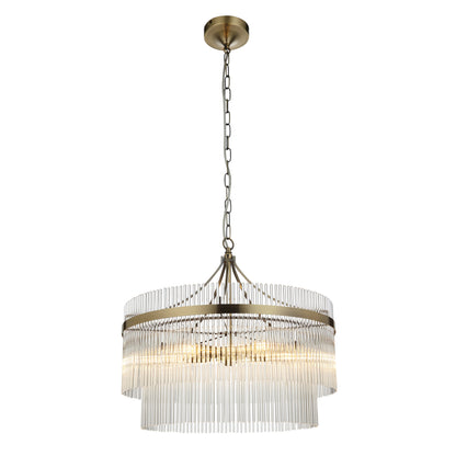 Marietta 5 Pendant Light Antique Brass – Brass