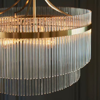 Marietta 5 Pendant Light Antique Brass – Brass