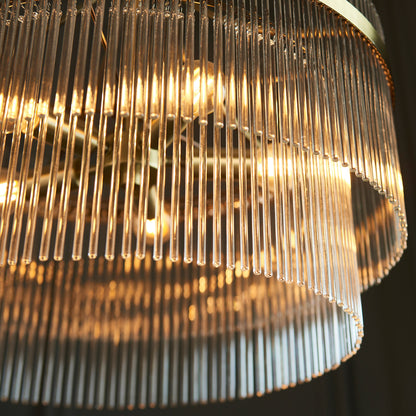 Marietta 5 Pendant Light Antique Brass – Brass