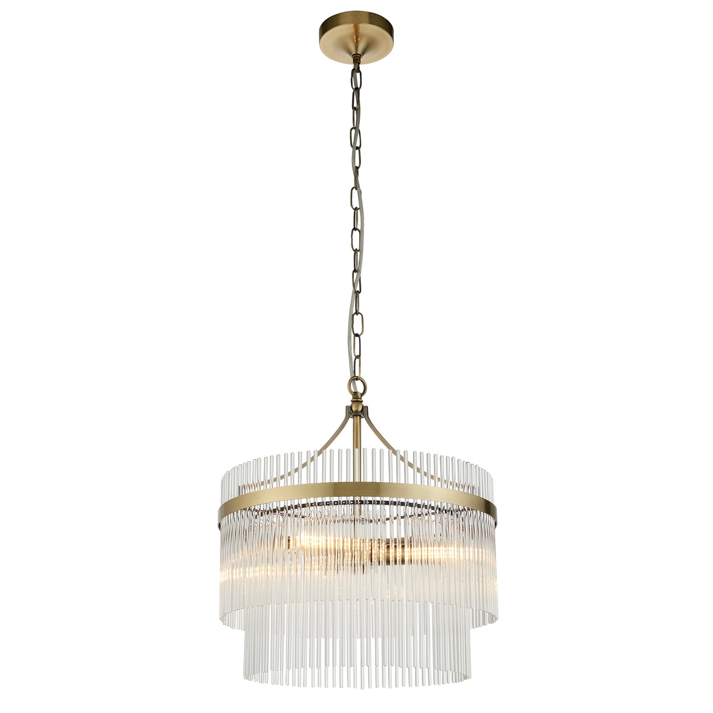Marietta 3 Pendant Light Antique Brass – Brass