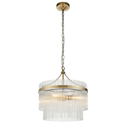 Marietta 3 Pendant Light Antique Brass – Brass