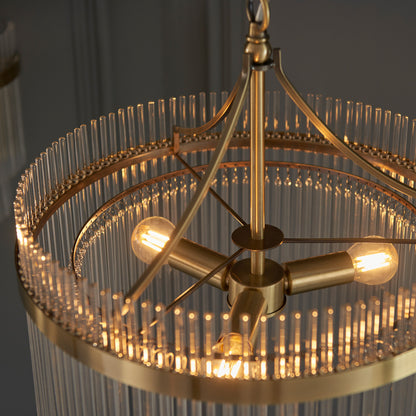 Marietta 3 Pendant Light Antique Brass – Brass