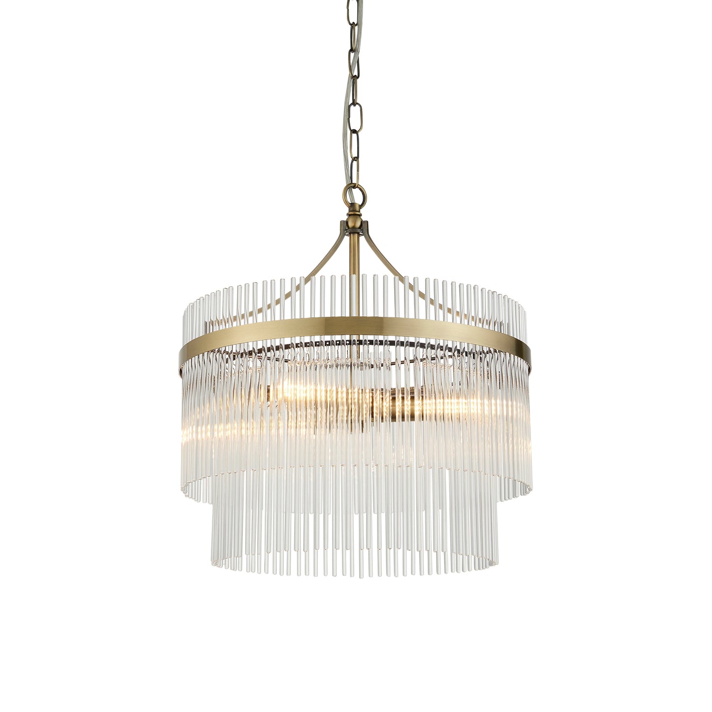 Marietta 3 Pendant Light Antique Brass – Brass
