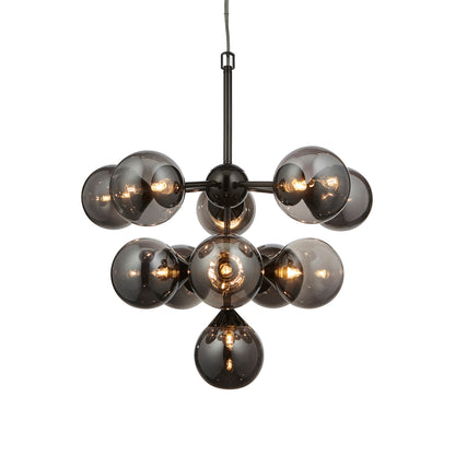 Oscar 11 Pendant Light Black Chrome – Black
