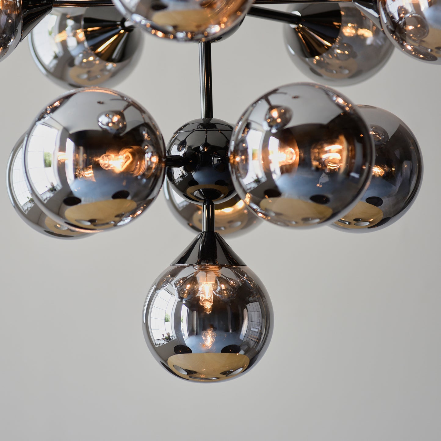 Oscar 11 Pendant Light Black Chrome – Black