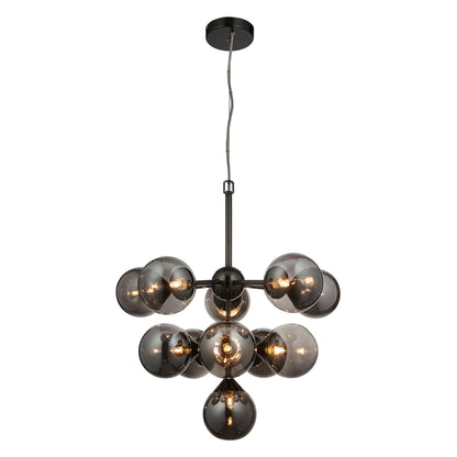Oscar 11 Pendant Light Black Chrome – Black