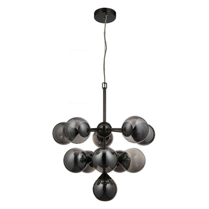 Oscar 11 Pendant Light Black Chrome – Black