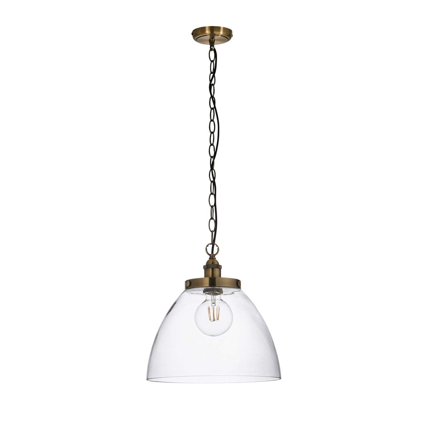 Hansen Grand 1 Pendant Light Antique Brass – Brass