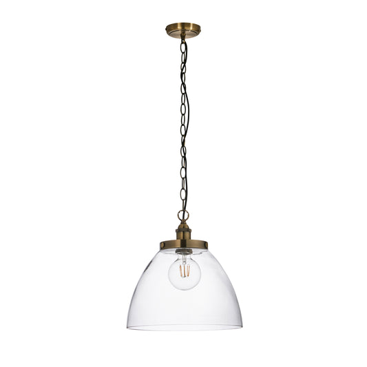 Hansen Grand 1 Pendant Light Antique Brass – Brass