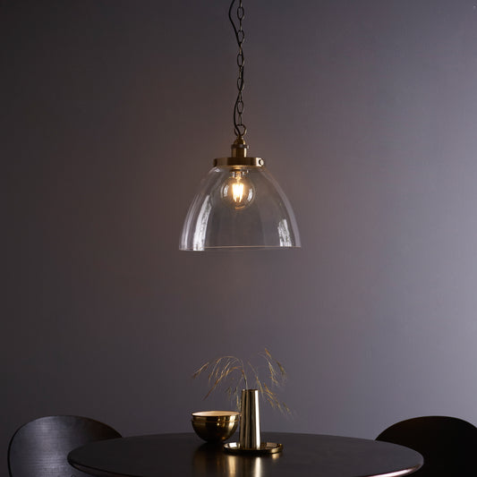 Hansen Grand 1 Pendant Light Antique Brass – Brass