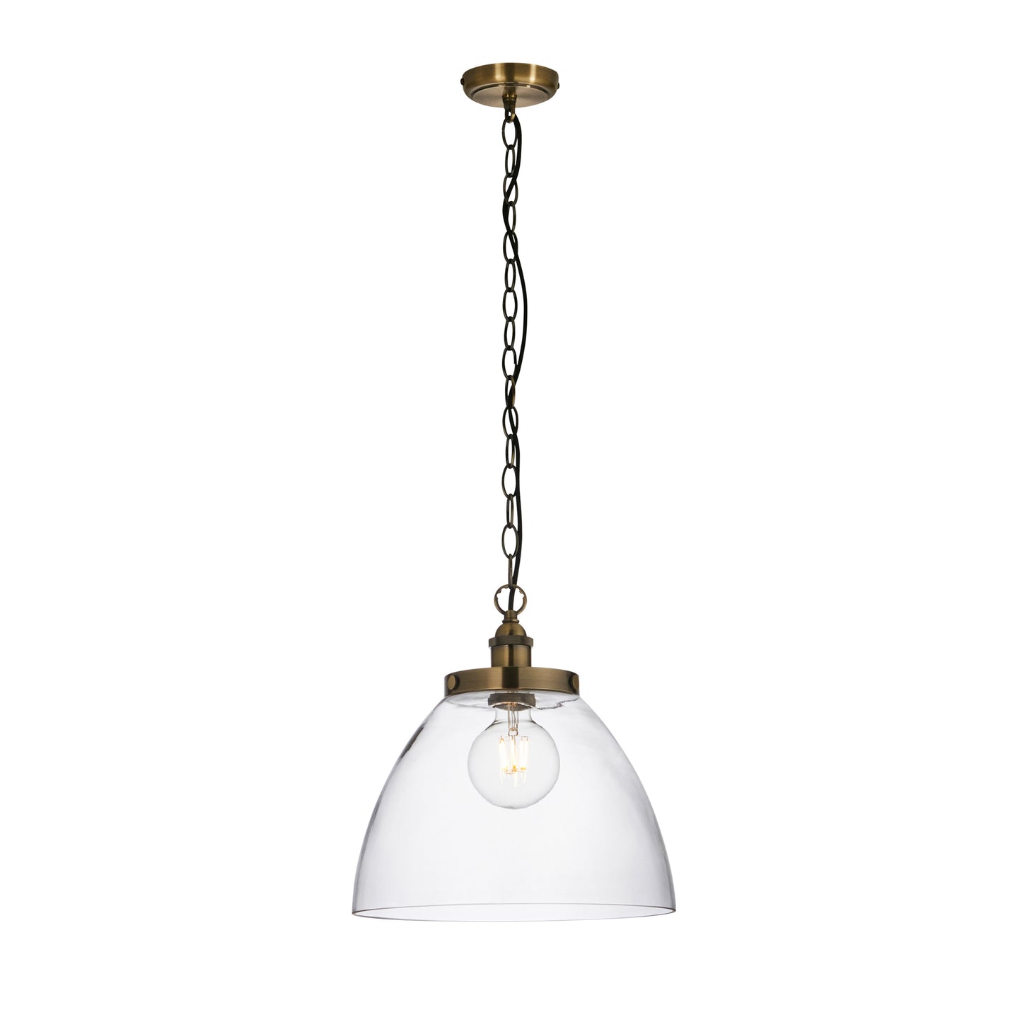 Hansen Grand 1 Pendant Light Antique Brass – Brass