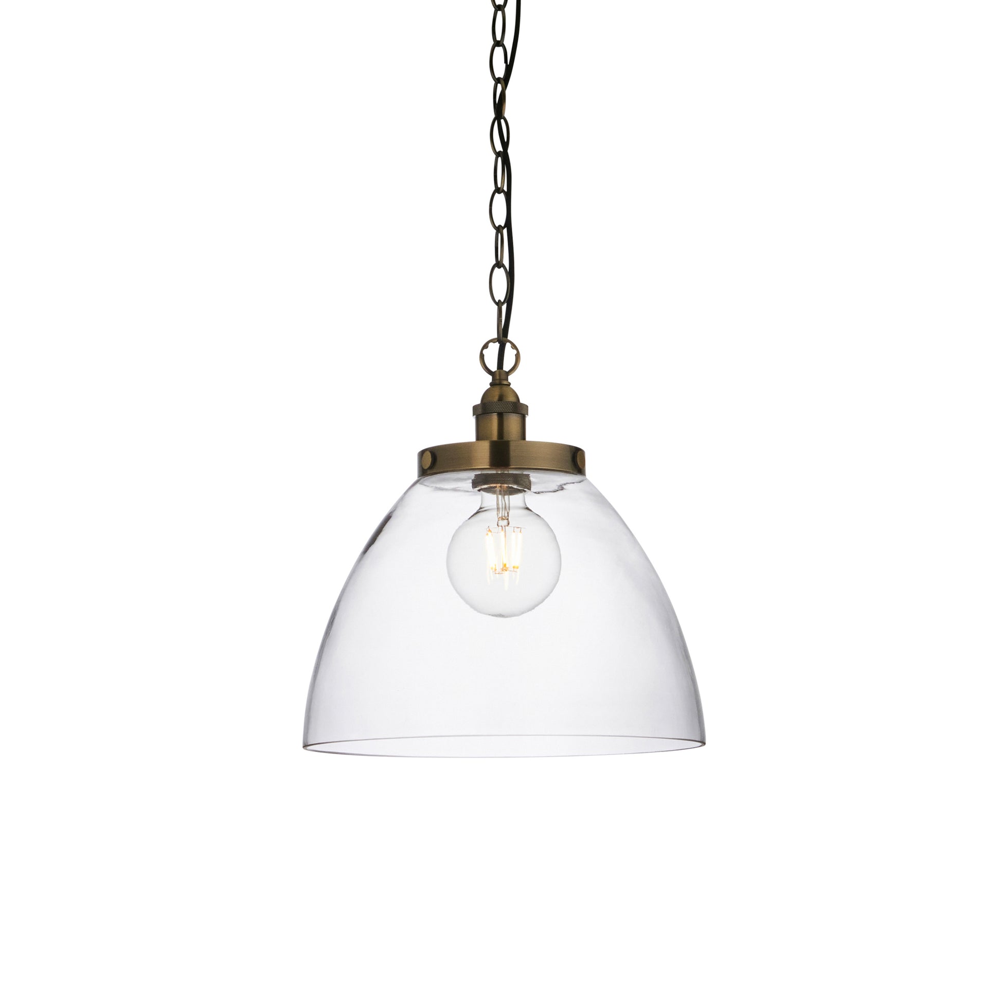 Hansen Grand 1 Pendant Light Antique Brass – Brass