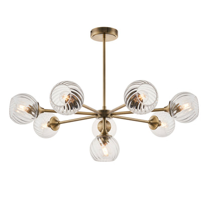 Allegra 8 Pendant Light Antique Brass – Brass