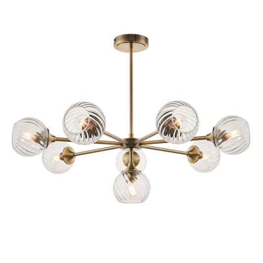 Allegra 8 Pendant Light Antique Brass – Brass