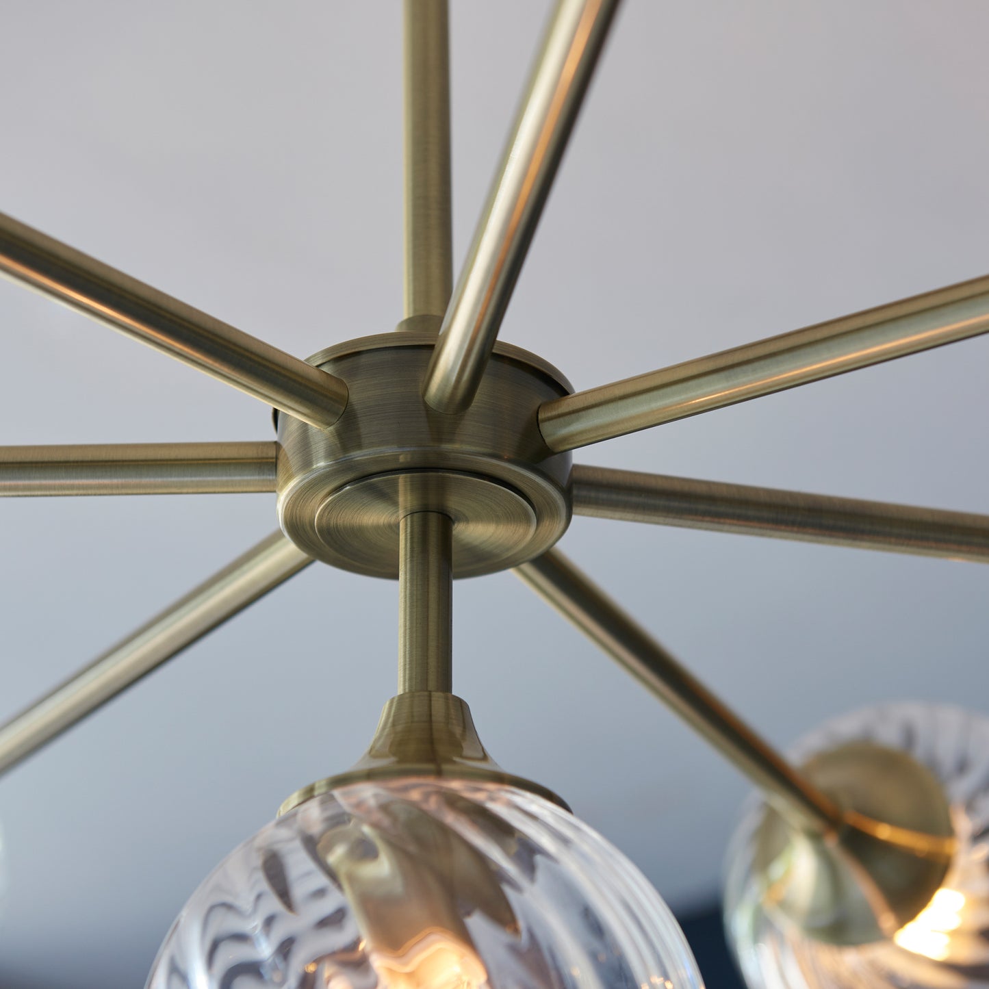 Allegra 8 Pendant Light Antique Brass – Brass