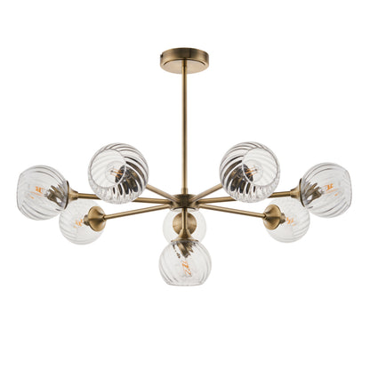 Allegra 8 Pendant Light Antique Brass – Brass