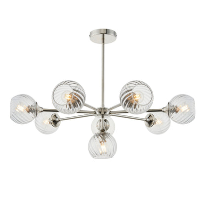 Allegra 8 Pendant Light Bright Nickel – Nickel