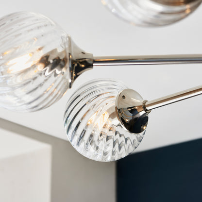 Allegra 8 Pendant Light Bright Nickel – Nickel