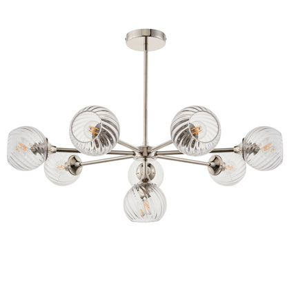 Allegra 8 Pendant Light Bright Nickel – Nickel