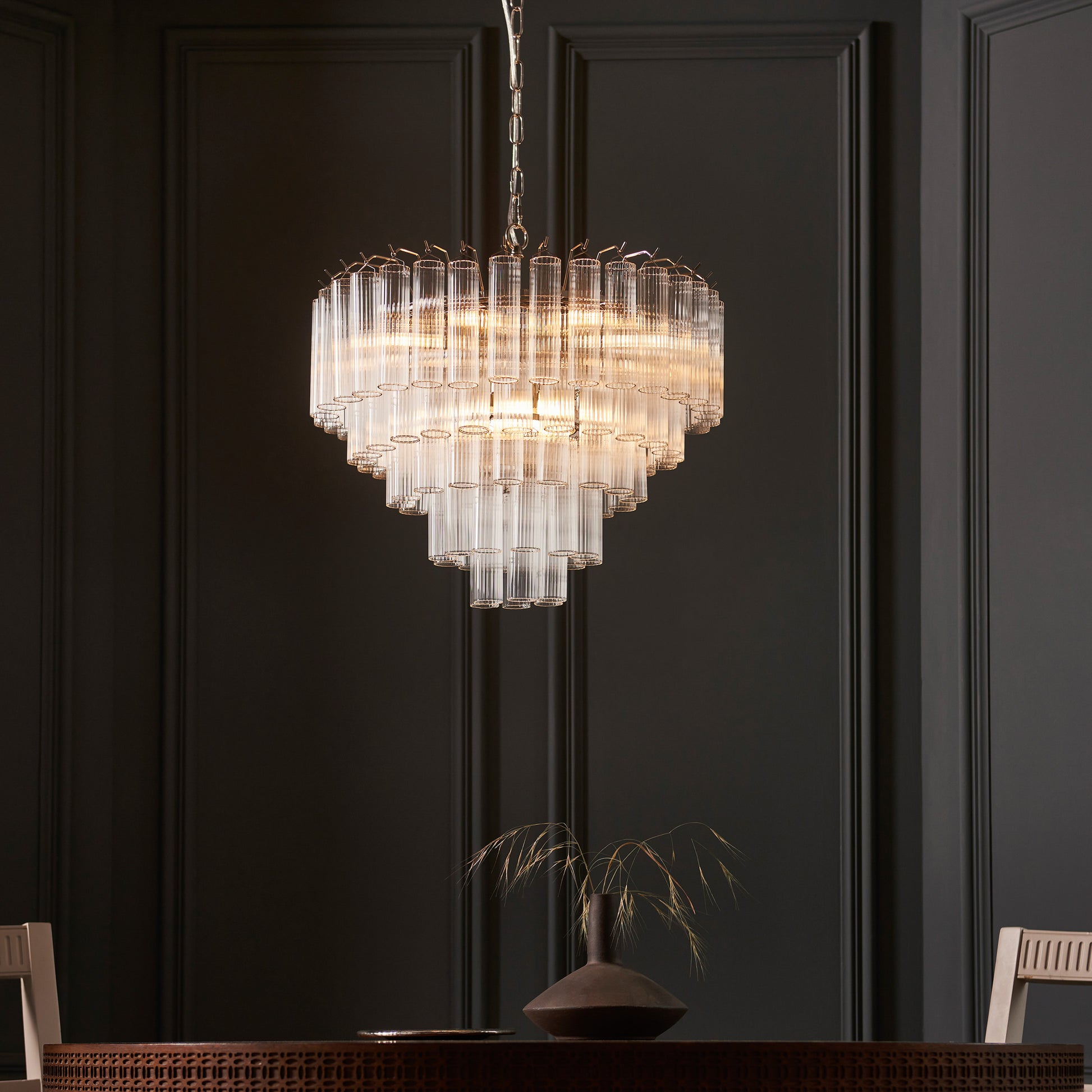 Toulouse 12 Pendant Light – Nickel