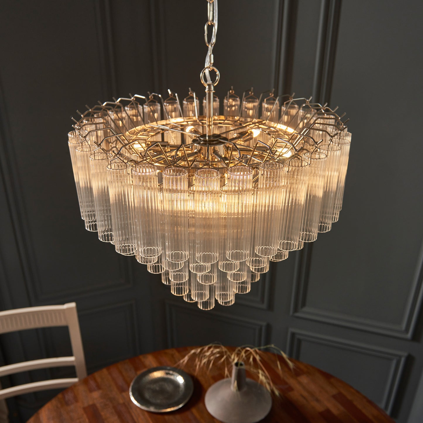 Toulouse 12 Pendant Light – Nickel