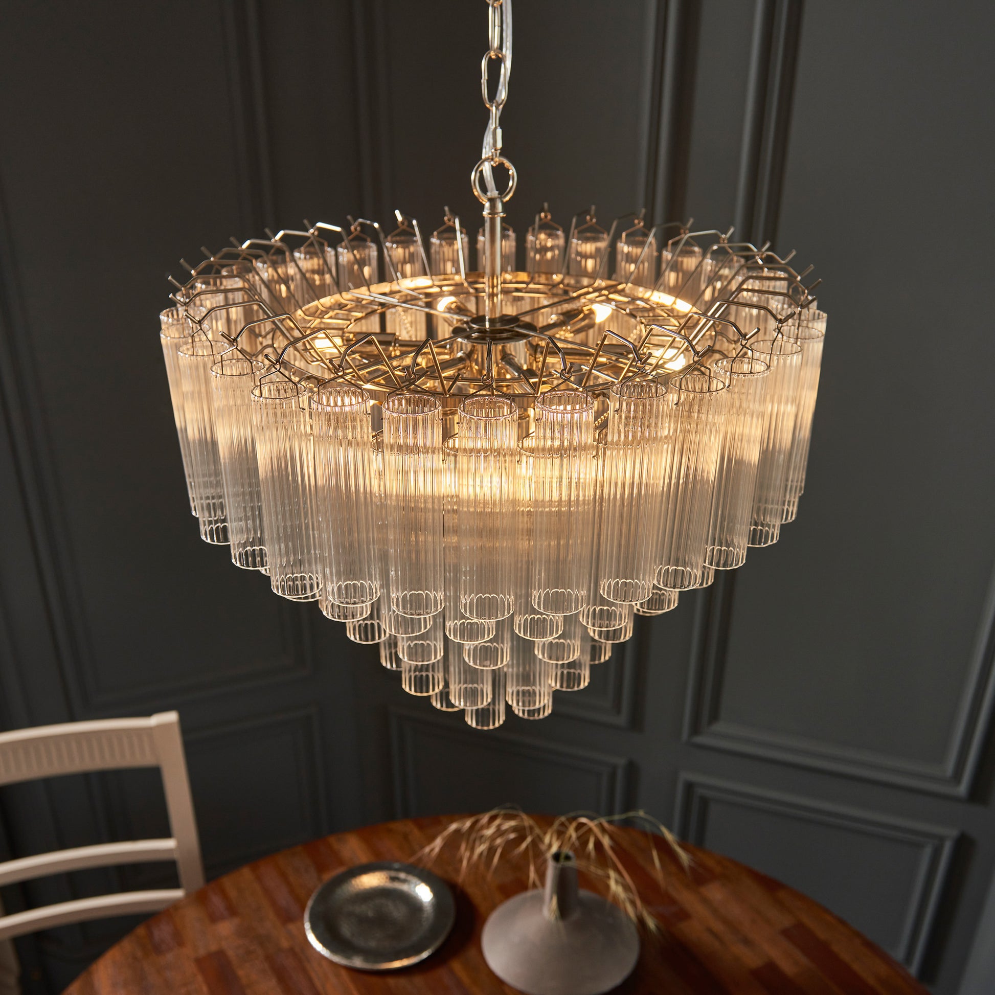 Toulouse 12 Pendant Light – Nickel