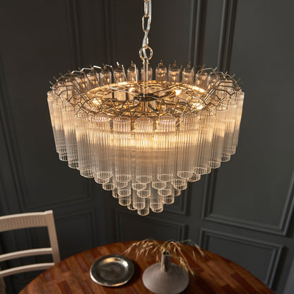 Toulouse 12 Pendant Light – Nickel