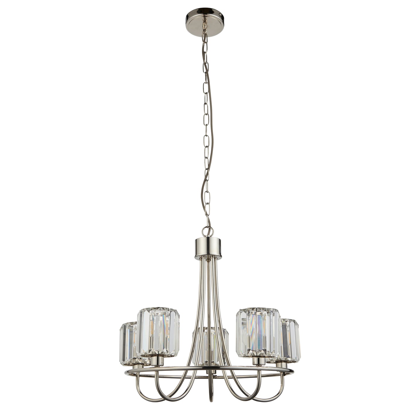 Berenice 5 Pendant Light – Nickel