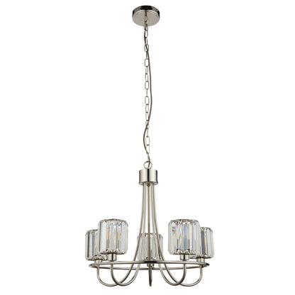 Berenice 5 Pendant Light – Nickel