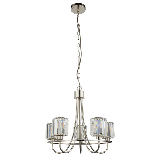 Berenice 5 Pendant Light – Nickel