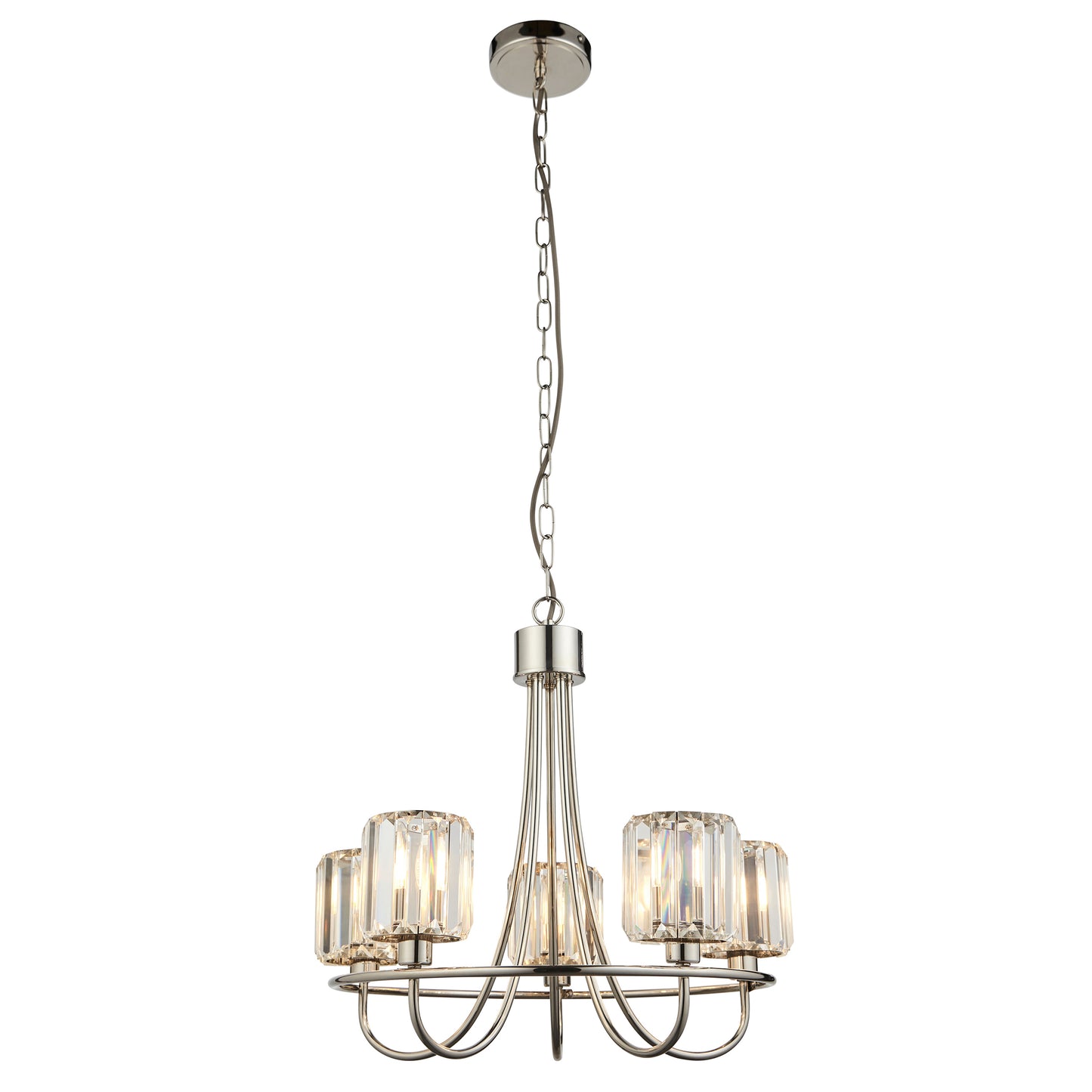 Berenice 5 Pendant Light – Nickel