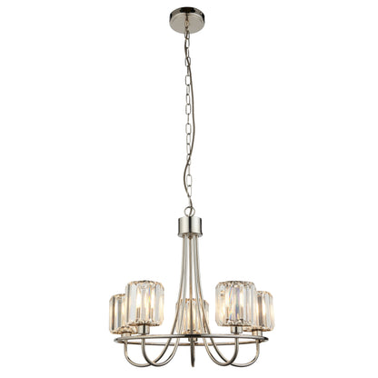 Berenice 5 Pendant Light – Nickel