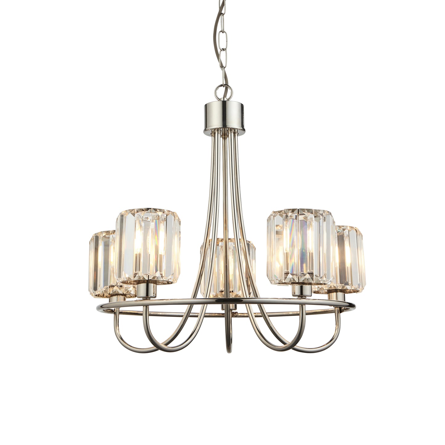 Berenice 5 Pendant Light – Nickel