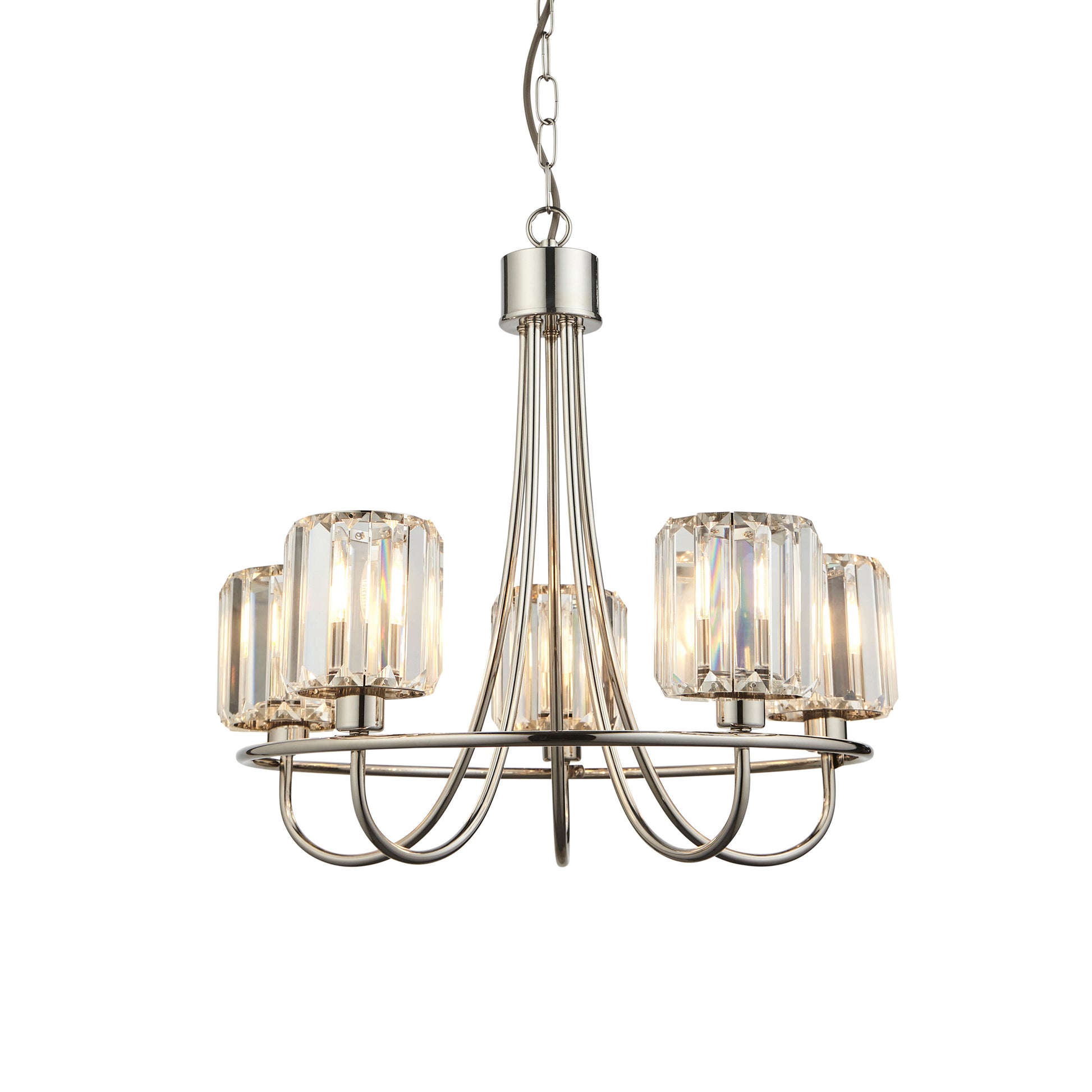 Berenice 5 Pendant Light – Nickel