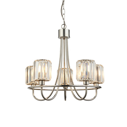 Berenice 5 Pendant Light – Nickel