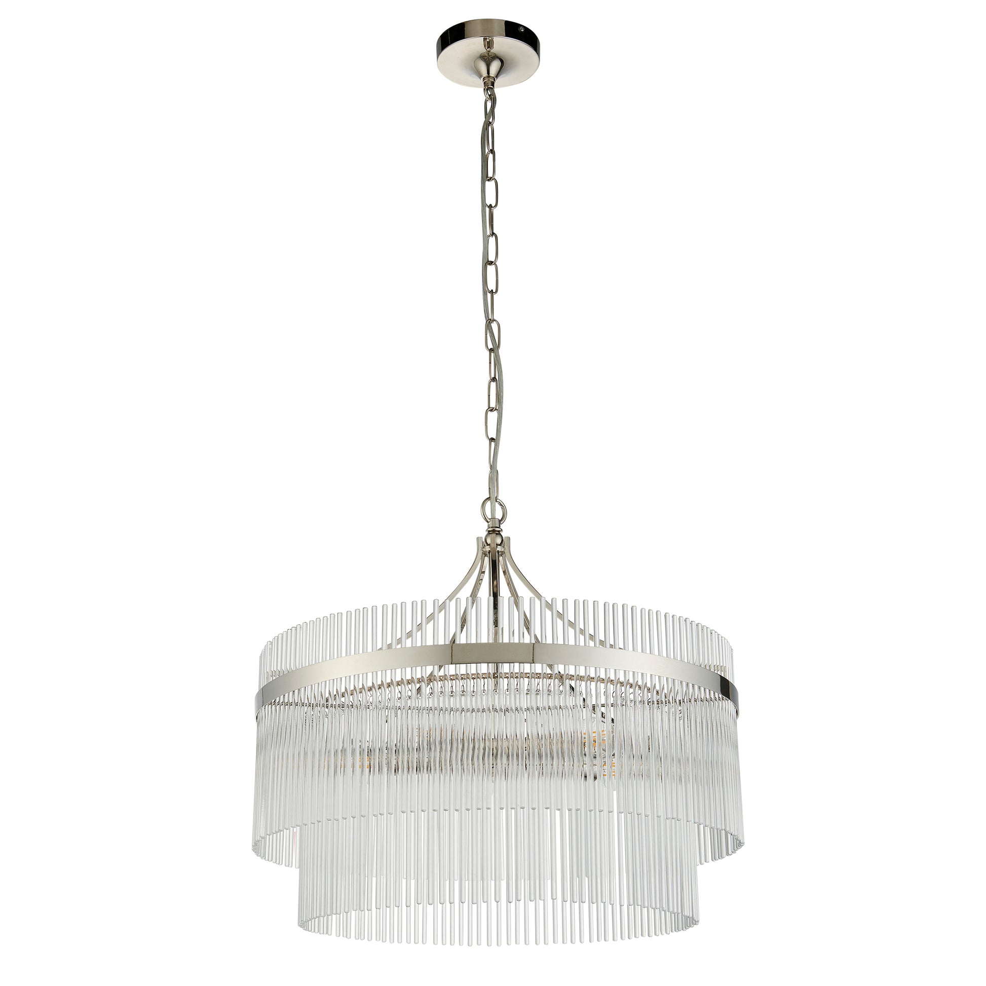 Marietta 5 Pendant Light Bright Nickel – Nickel