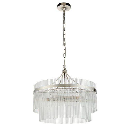 Marietta 5 Pendant Light Bright Nickel – Nickel