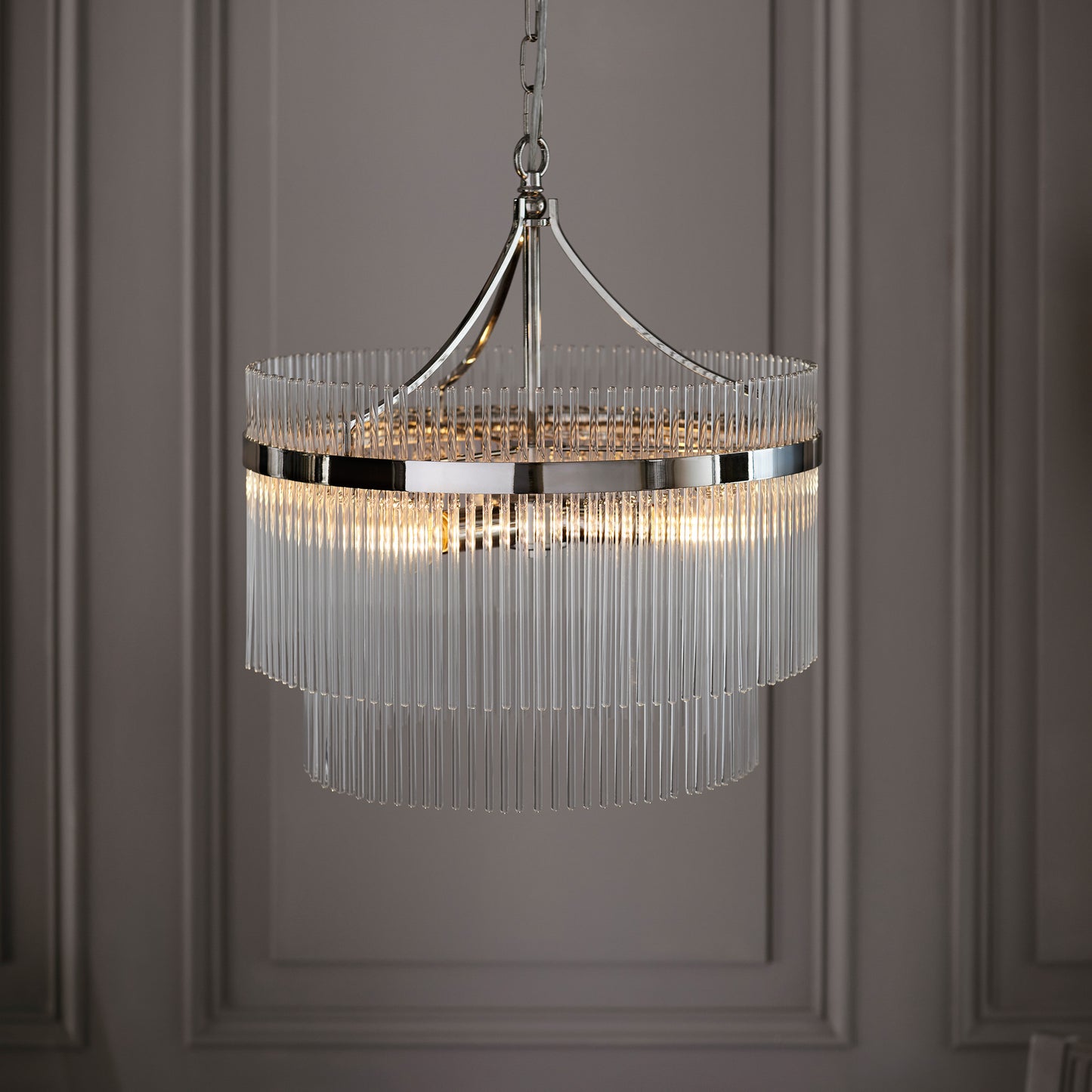 Marietta 5 Pendant Light Bright Nickel – Nickel