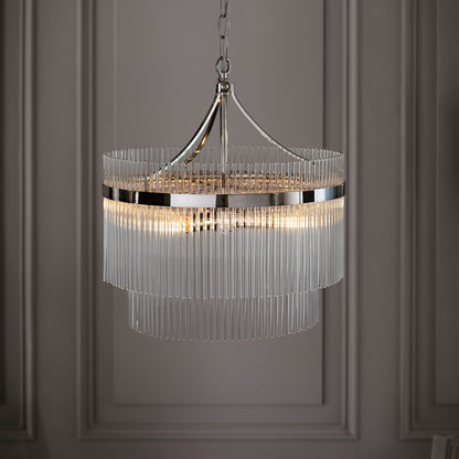 Marietta 5 Pendant Light Bright Nickel – Nickel
