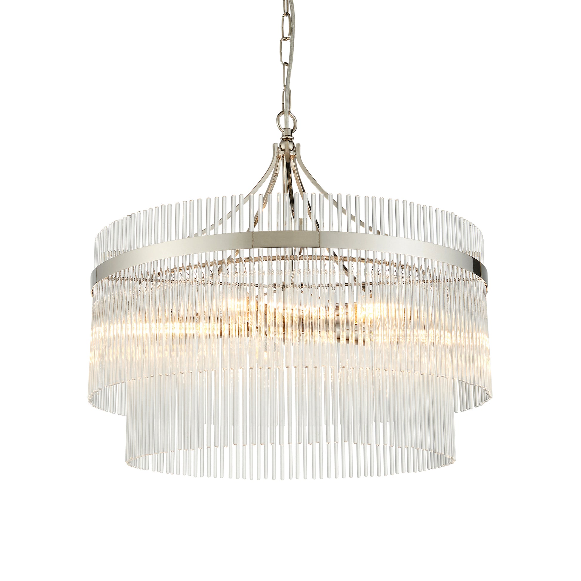 Marietta 5 Pendant Light Bright Nickel – Nickel