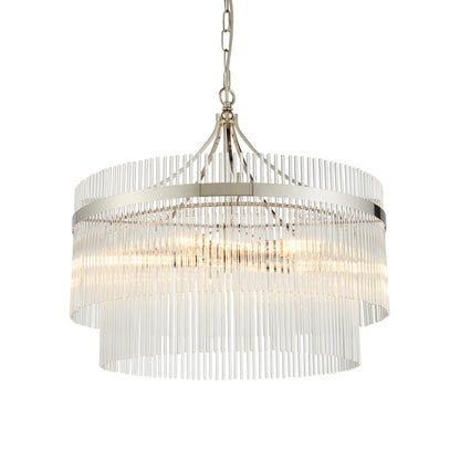 Marietta 5 Pendant Light Bright Nickel – Nickel