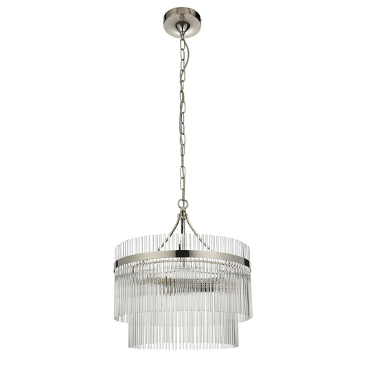 Marietta 3 Pendant Light Bright Nickel – Nickel