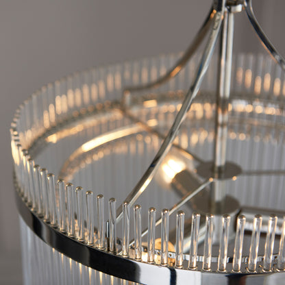 Marietta 3 Pendant Light Bright Nickel – Nickel